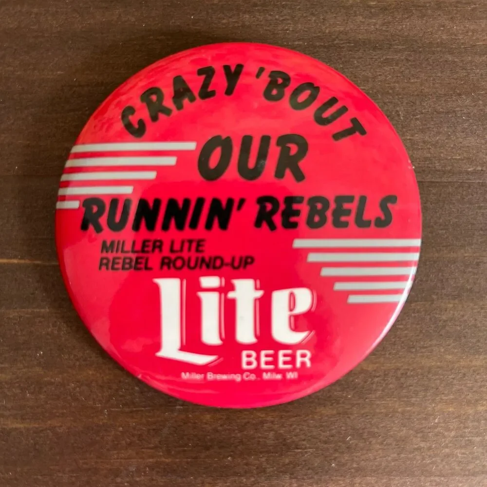Vintage 80s UNLV Final Four and Running Rebels Pinback Bundle